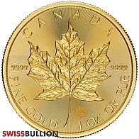 1 Ounce 2025 Maple Leaf Gold Coin