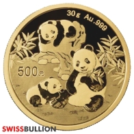 2025 Chinese Panda 30 Gram Gold Coin