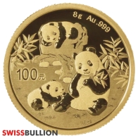 2025 Chinese Panda 8 Gram Gold Coin