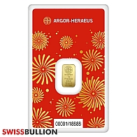1 Gram 2025 Argor Heraeus Gold Bar - Lunar Snake