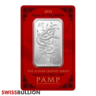 PAMP 1 Ounce Legends Lunar Snake Silver Bar