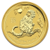 1/2 oz Lunar II Monkey - Gold - 2016