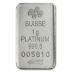 1 Gram PAMP Fortuna Platinum Bar