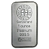 1 Ounce Argor Heraeus Platinum Bullion Bar