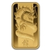 Barra de Metal Precioso de Ouro de 100 Gramas PAMP Suisse - Séries Dragão Lunar