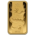 Barra de Metal Precioso de Ouro de 100 Gramas PAMP Suisse - Séries Dragão Lunar