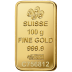 Barra de Ouro de 100 Gramas PAMP Fortuna