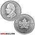 Tube of 25 x 1 Ounce 2024 Silver Maple Leaf Coin 