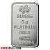 5 Gram PAMP Fortuna Platinum Bar
