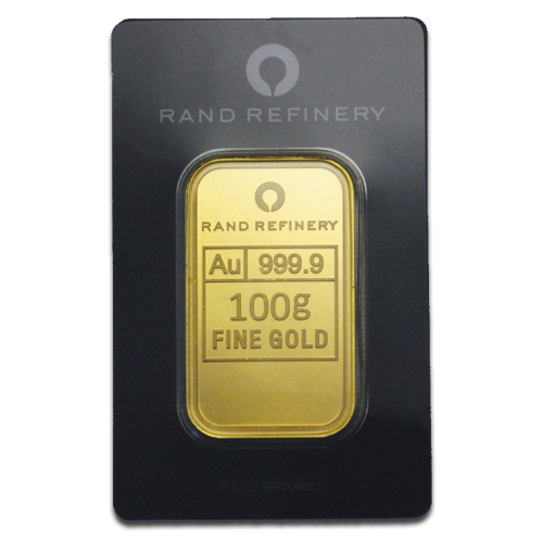 100 Gram Loxodonta Africa Gold Bar (Rand Refinery)