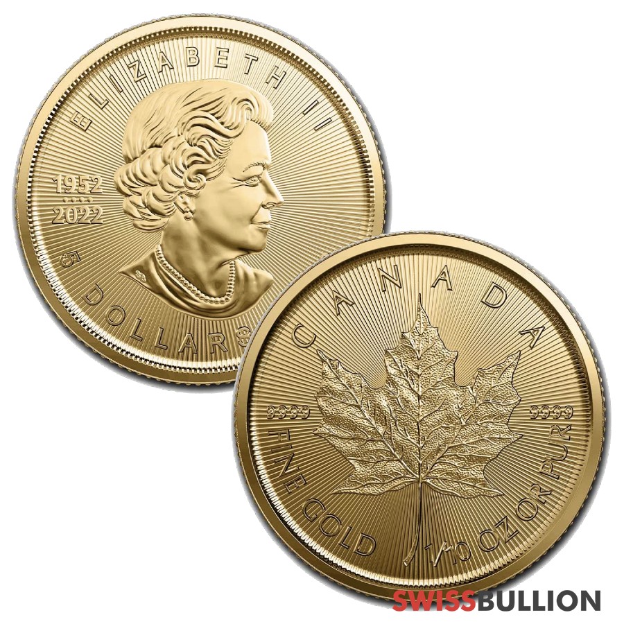 1/10 Ounce 2023 Maple Leaf Gold Coin